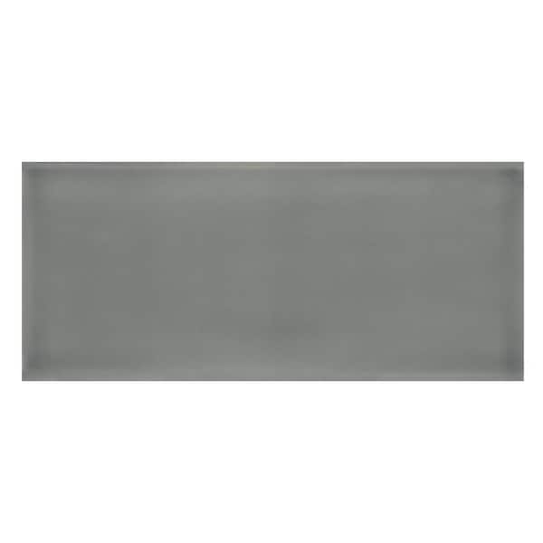 Joy Dark Gray 4 in. x 10 in. Glossy Ceramic Subway Wall Tile (10.043 sq. ft. /Case)
