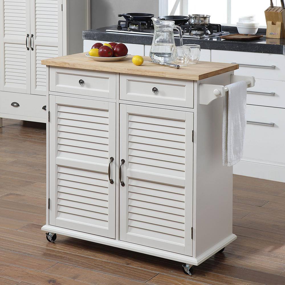 Portland Black Small Kitchen Cart - thumbnail 4