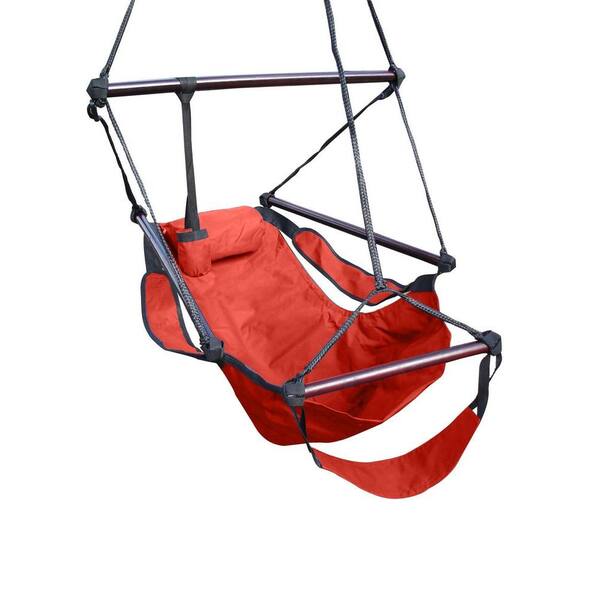Vivere 2 ft. Polyester Hanging Chair in Redwood