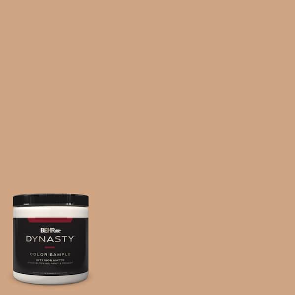 BEHR DYNASTY 8 oz. #260F-4 Sunset Beige Matte Stain-Blocking Interior/Exterior Paint & Primer Sample