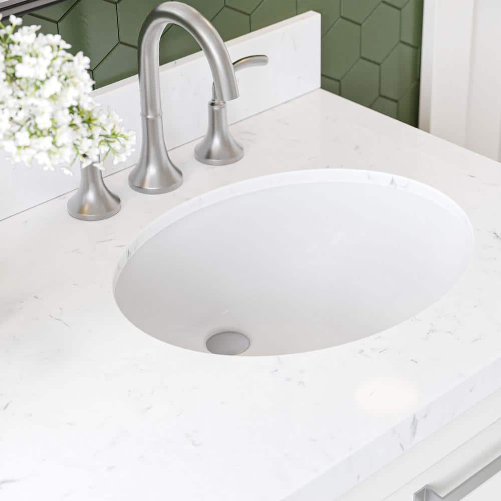 Monroe 66" White Wood Double Sink Vanity with Quartz Top