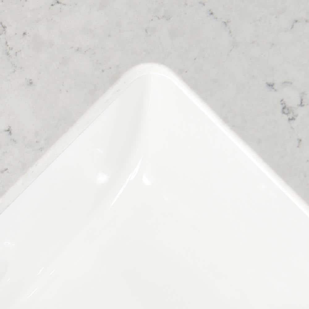 31'' Morning Frost Quartz Vanity Top with Vitreous China Sink