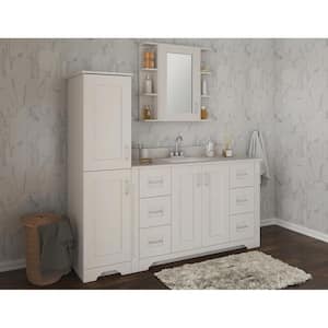 Hawthorne 48 in. W x 21-3/4 in. D Vanity Cabinet in Linen White