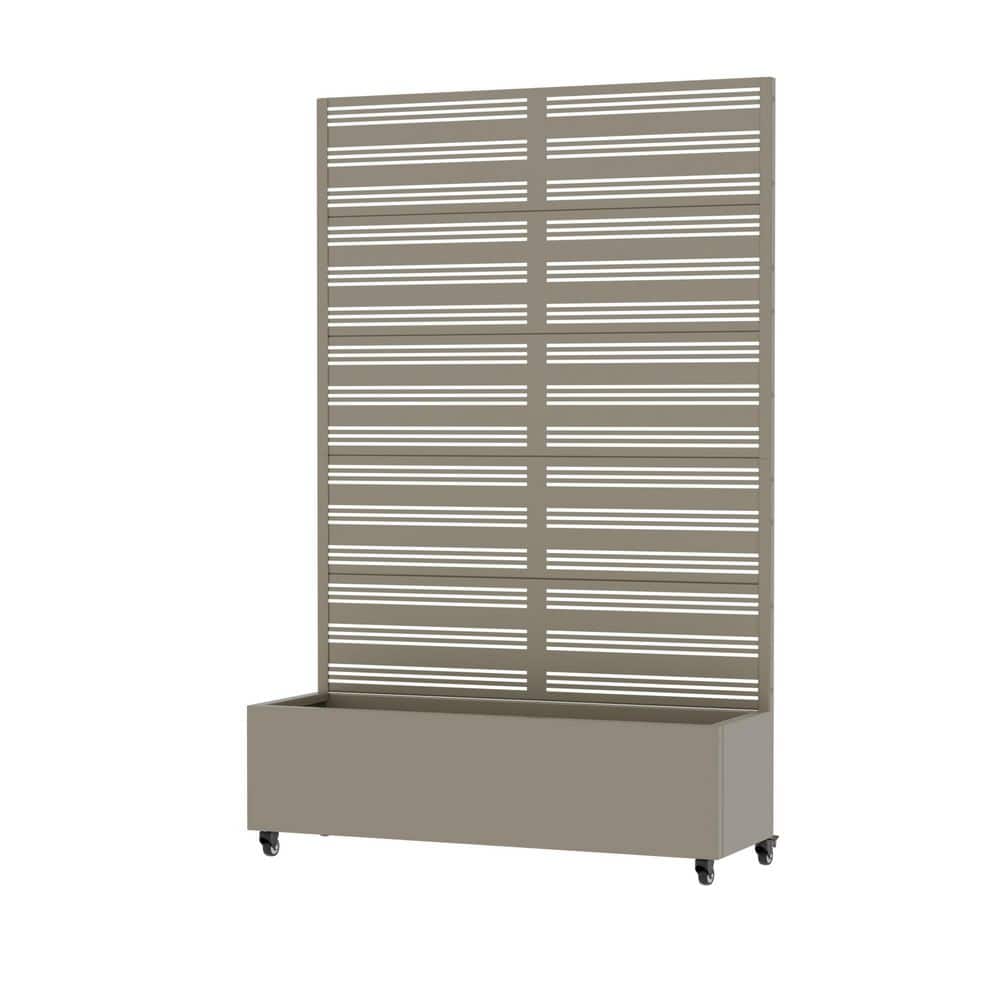 72 in. H x 47 in. W Metal Green Rectangle Pots and Planter Raised Box with Trellis for Vine Climbing Plants price history on PriceWatchPro