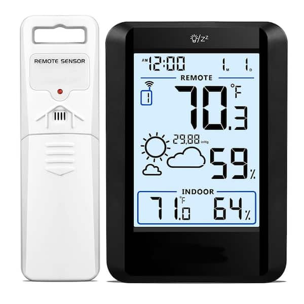 Digital Display Wireless Weather Station Indoor Outdoor Thermometer Hygrometer Backlight Remote Sensor Monitor