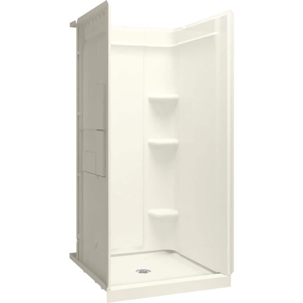 STERLING PLUMBING Medley 36 in. W x 75.5 in. H Shower Stall with Aging