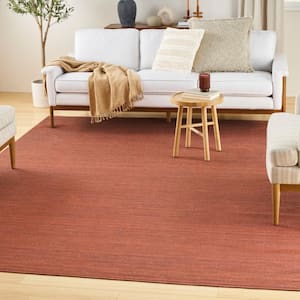 Washable Essentials Brick 9 ft. x 12 ft. All-over design Contemporary Area Rug
