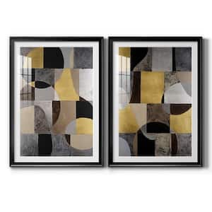 Neutral Framework I by Wexford Homes 2-Pieces Framed Abstract Paper Art Print 42.5 in. x30.5 in.