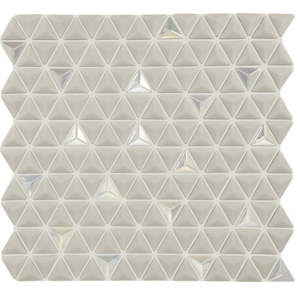 Daltile Starcastle Comet 12 in. x 11 in. Glass Triangle Mosaic Tile (847.44 sq. ft./Pallet)
