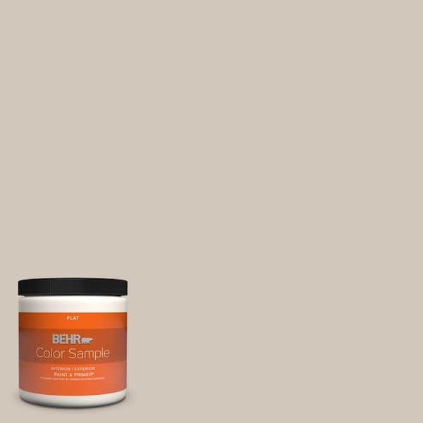 Behr Premium Plus 8 Oz N210 2 Cappuccino Froth Flat Interior Exterior Paint Primer Color Sample B310016 The Home Depot - Cappuccino Color House Paint
