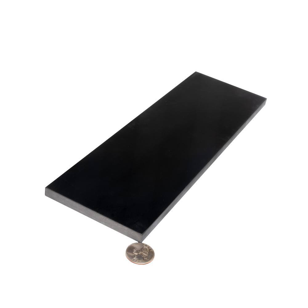4x12 Black Honed Marble Subway Floor and Wall Tile