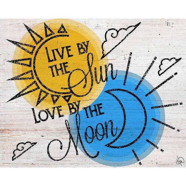 Creative Gallery 11 In X 14 In Live By The Sun Love By The Moon Acrylic Wall Art Print Wawa1114x The Home Depot