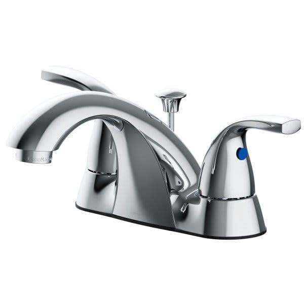 Anchor Point 2-Handle Low Arc Single Hole Bathroom Sink Faucet in Chrome with Quick Install Assembly in Chrome price history on PriceWatchPro