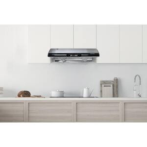 30 in. Ducted Under Cabinet Range Hood with 3-Way Venting Incandescent Lamp Self-Clean in Stainless Steel