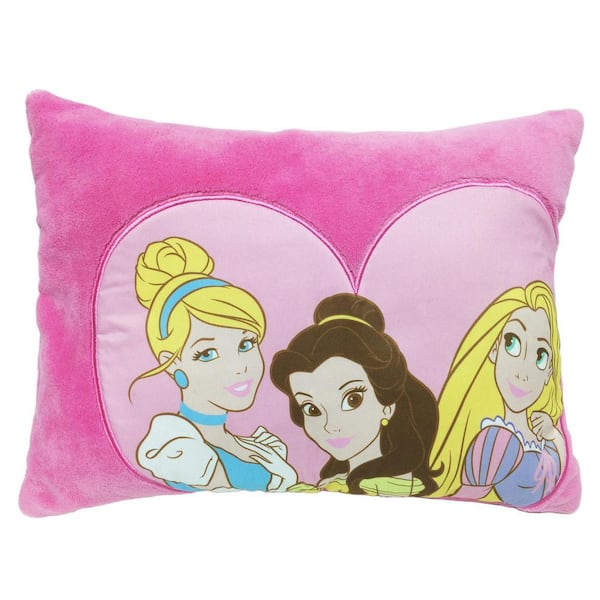 Disney Princess Decorative Toddler Pillow Pink 