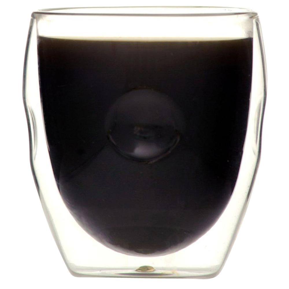 Moderna Double Wall 8oz Clear Borosilicate Glasses Set of 4