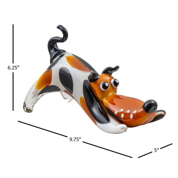 Dale Tiffany Zainy Dog Handcrafted Art Glass Figurine
