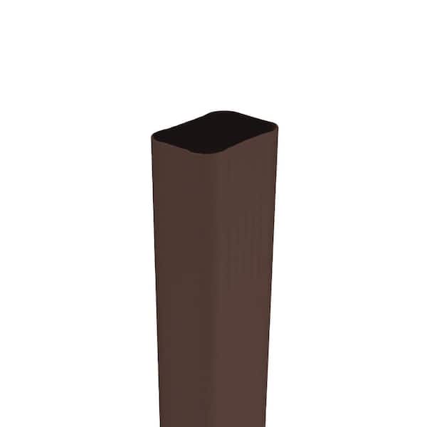 Amerimax Home Products 2 in. x 3 in. x 10 ft. Brown Vinyl Downspout