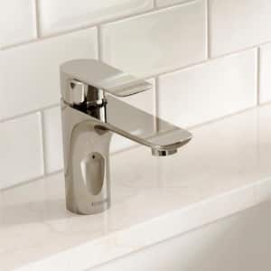 Kayes Single Handle Single Hole Bathroom Faucet with Matching Pop-Up Drain in Chrome