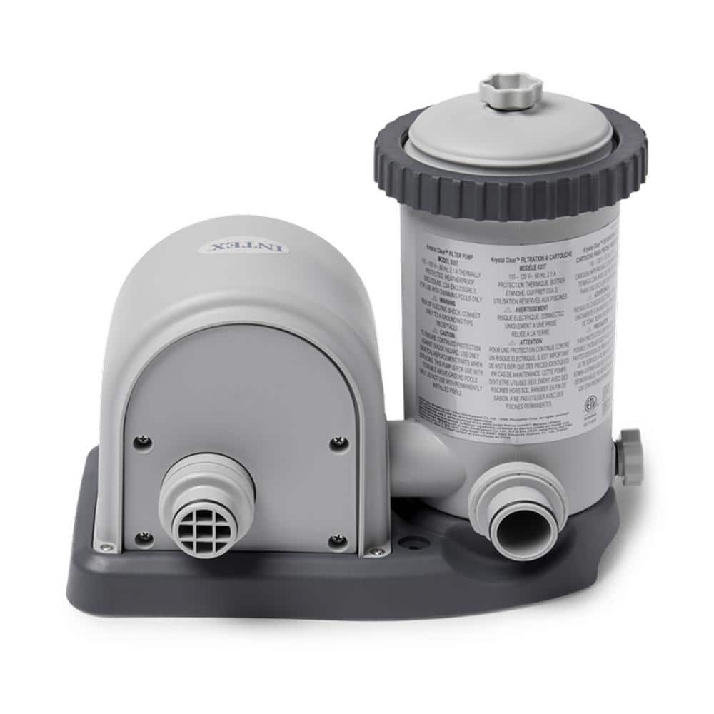 Intex 1500 GPH Gray Above Ground Pool Filter Pump