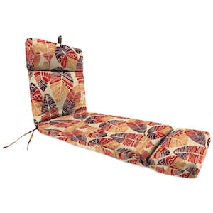 72 in. L x 22 in. W x 3.5 in. T Outdoor Chaise Lounge Cushion in Hixon Sunset