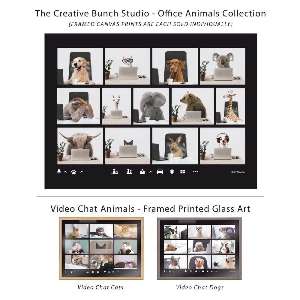 Cherise the Creative Cat Framed Canvas Wall Art, 24x18