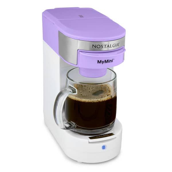 Nostalgia 14-Cup Lavender Single Serve Coffee Maker