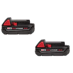 M18 18-Volt Lithium-Ion Compact Battery Pack 2.0Ah (2-Pack)