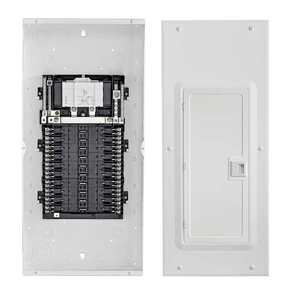 100 Amp 20-Space, 20-Circuit Indoor Load Center with Main Circuit Breaker, Door Included LP210-BDR