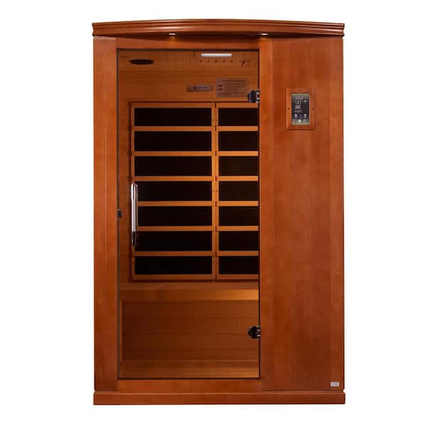 DYNAMIC SAUNAS Venice Elite 2-Person Indoor Ultra Low EMF FAR Infrared Home Sauna