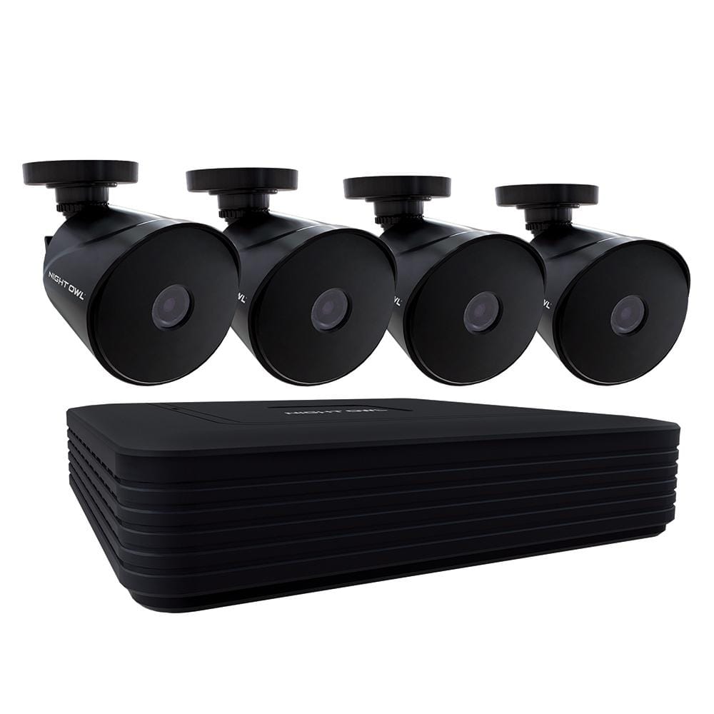 Night Owl 8-Channel 1080p Wired DVR Security Camera System with 1TB Hard Drive and 4 1080p Wired Cameras, Black -  VD2P1-84-V2