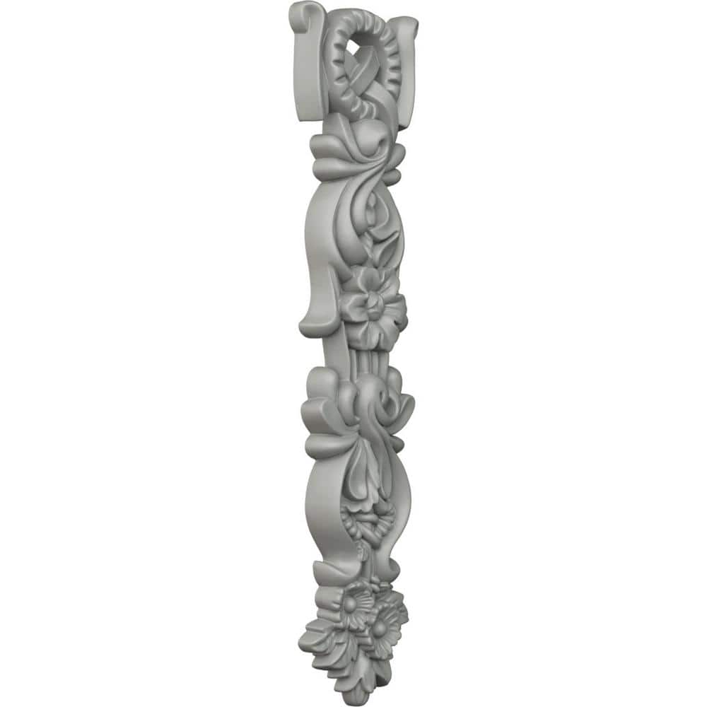 Gray Polyurethane Decorative Wreath Drop Onlay Moulding
