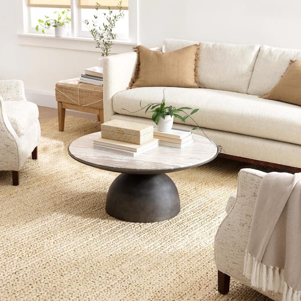 Jute Handwoven Natural 8 ft. x 10 ft. Indoor Area Rug