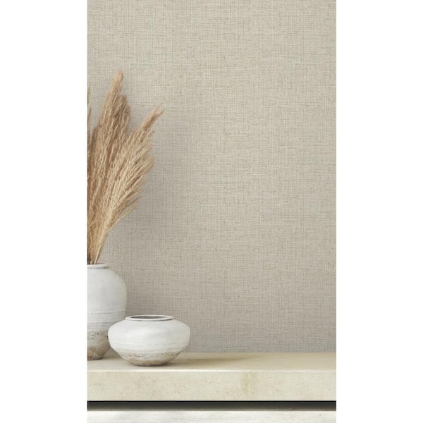 Clarkson Beige Woven Wallpaper Sample