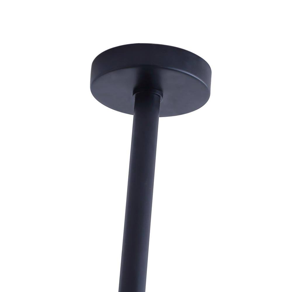 Aiwen 48-Light Black Metal Industrial Candle Chandelier