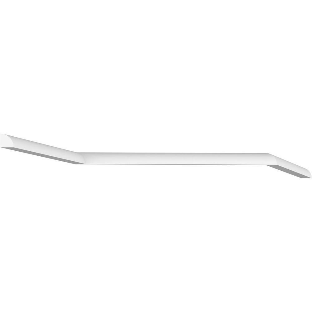 White PVC Quarter Round Moulding, 0.75" x 96"