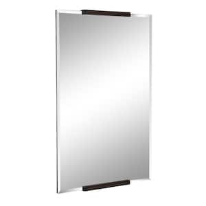 Erina 20.00 in. W x 30.50 in. H Bronze Rectangle Transitional Framed Decorative Wall Mirror