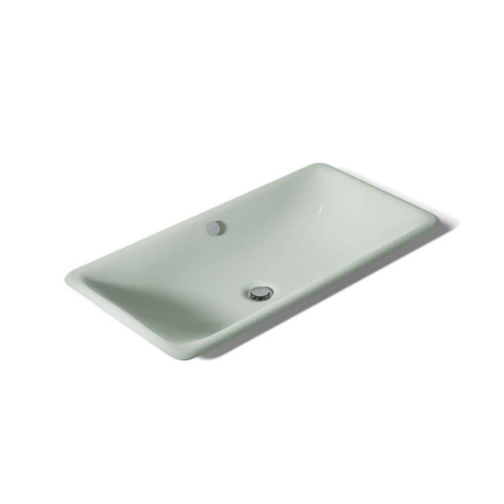 Iron Plains 30 in. x 15.63 in. Drop-In Bathroom Sink in Aspen Exterior with Aspen Interior Cast Iron price history on PriceWatchPro