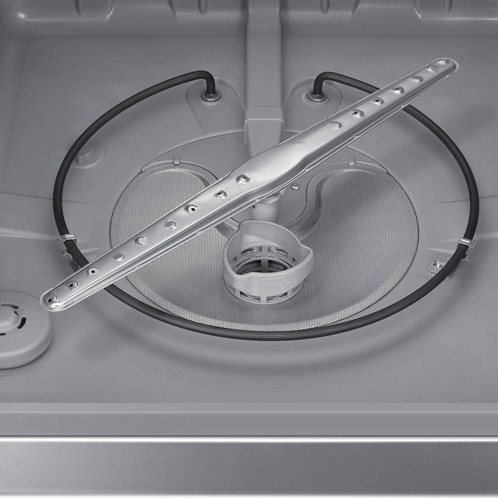 24" Stainless Steel Built-in Top Control Dishwasher with Adjustable Rack