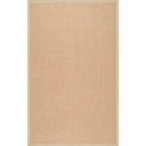 Orsay Machine Woven Jute Beige 8 ft. x 8 ft. Square Rug