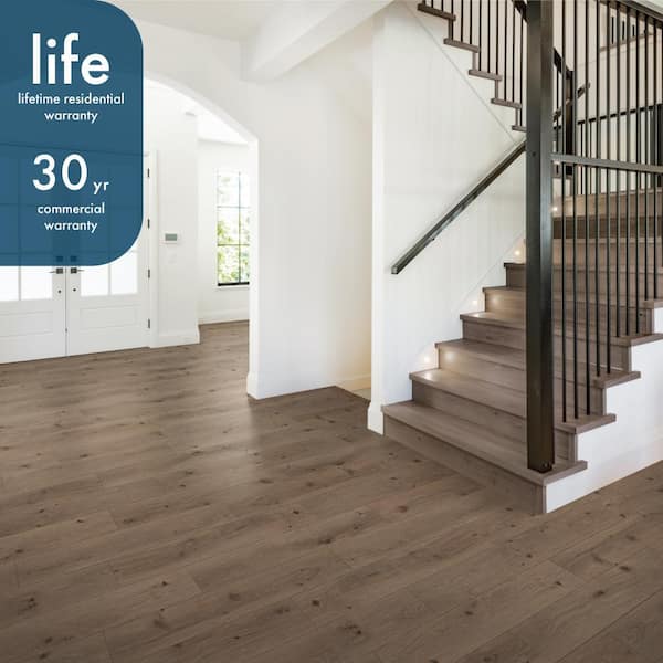 LifeProof Wilbur Cross Oak Waterproof Hybrid Resilient Flooring - 21.2 sqft/case