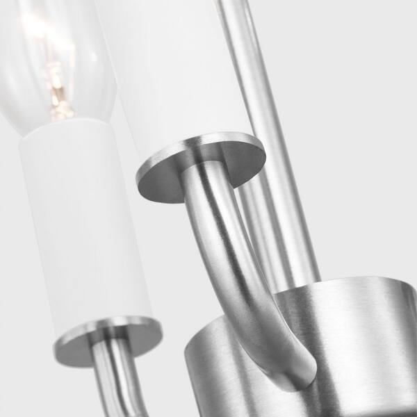 Generation Lighting - Loretto 3-Light Brushed Nickel Transitional Dimmable Lantern Chandelier