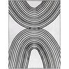 BALTA Arches Black 8 ft. x 10 ft. Abstract Area Rug 3122616