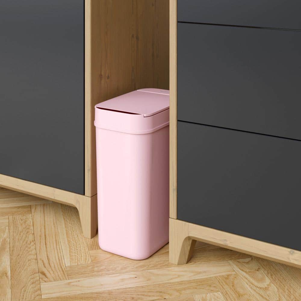 iTouchless 3 Gallon Pink Plastic Touchless Sensor Trash Can