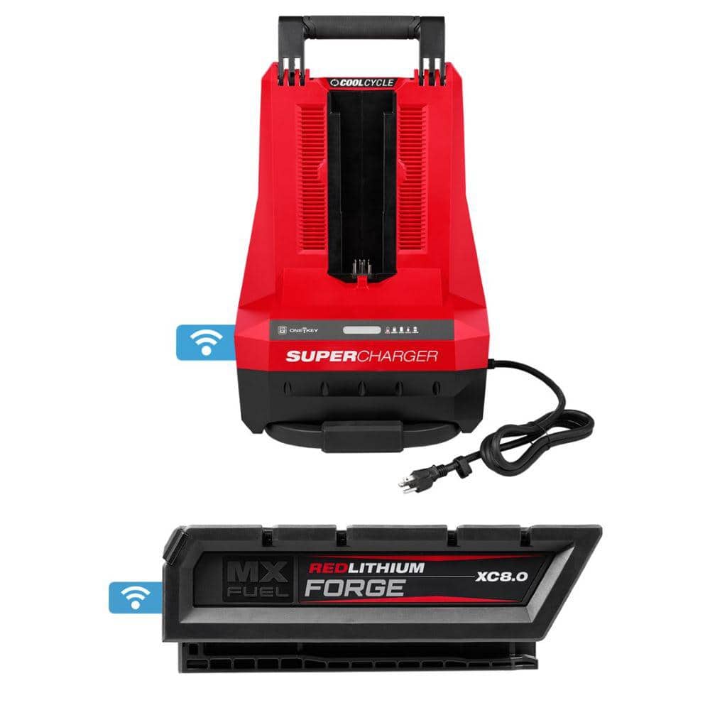 MPI10000L バッテリーモニター 赤 Milwaukee MX FUEL REDLITHIUM FORGE XC 8.0 Battery Pack with MX