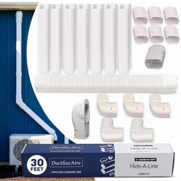 3 in. x 30 ft. Cover Kit for Air Conditioner and Heat Pump Line Sets-Ductless or Central