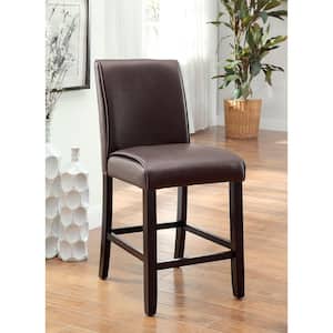 Gladstone II Dark Walnut Contemporary Style Counter Height Chair (2-Pack)