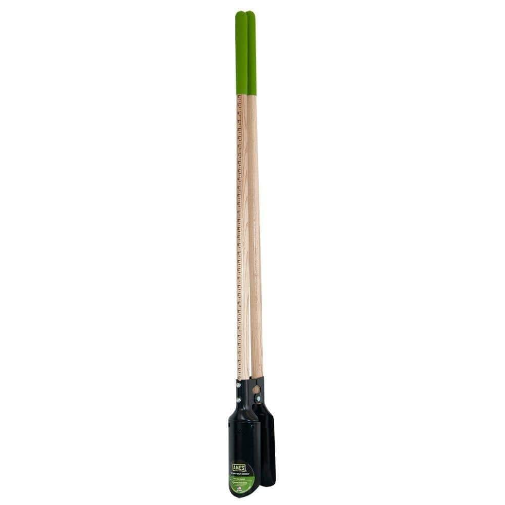 ITOPFOX Post Hole Garden Digger With Ruler And Hardwood Handle Cushion ...