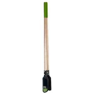 Post Hole Garden Digger With Ruler And Hardwood Handle Cushion Grip Steel Blade