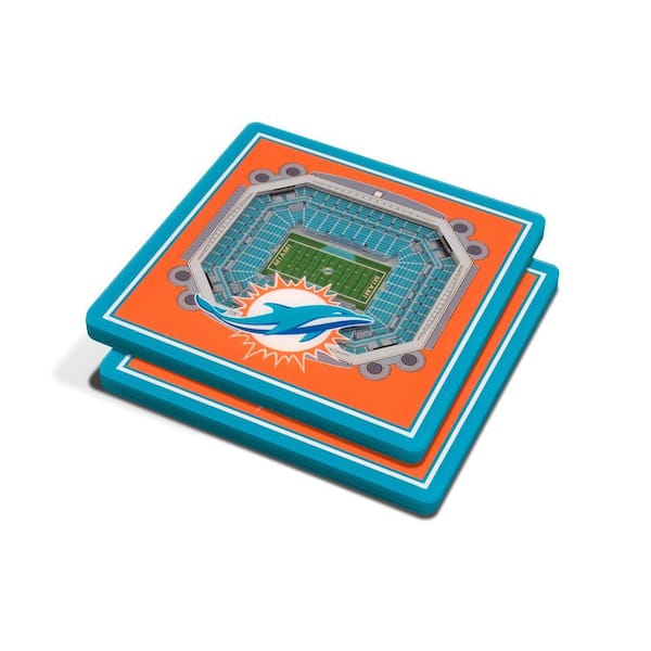 NFL Miami Dolphins 3D StadiumViews Coasters